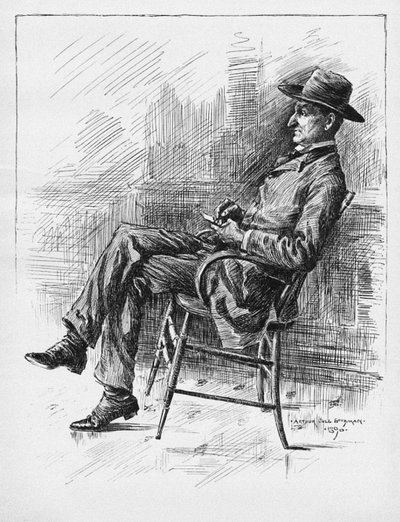 Portrait of Benjamin Peter Old Hutch Hutchinson by Arthur Jule Goodman