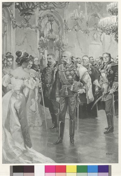 The Emperor Holding the Seat Rows in Front of the Stage by Arthur Lajos Halmi