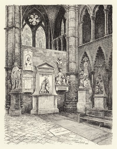 Poets’ Corner, Westminster by Arthur Moreland