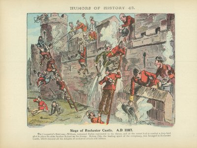 Siege of Rochester Castle A.D. 1087 by Arthur Moreland