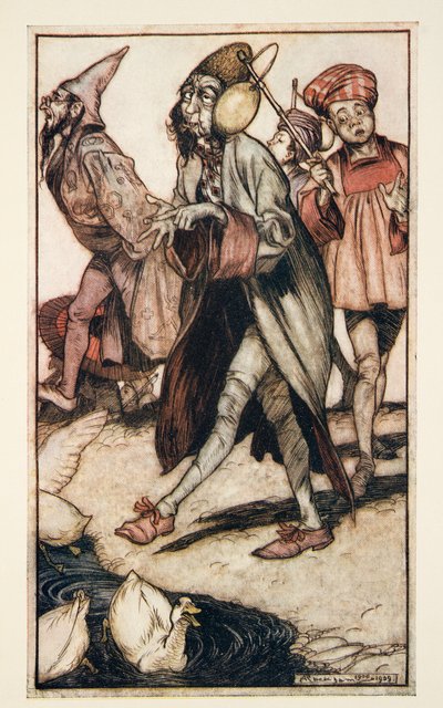 A Laputian Gentleman Taking a Walk, from Gulliver