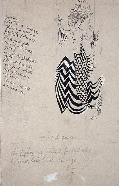 A Water-Nymph, Front Cover Illustration from William Shakespeare