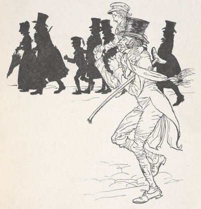A boy being carried on a man