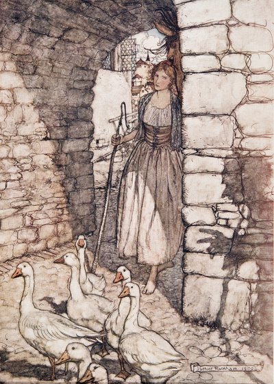 Alas! Dear Falada, there thou hangest by Arthur Rackham