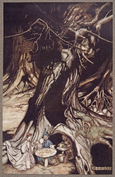Butter is got from the roots of old trees, from Peter Pan in Kensington Gardens by J.M. Barrie, pub. 1906 by Arthur Rackham