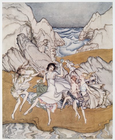 Come unto these yellow sands (Illustration from William Shakespeare