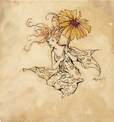 Daisy Fairy, illustration from Peter Pan in Kensington Gardens, by J.M. Barrie, published 1912 by Arthur Rackham