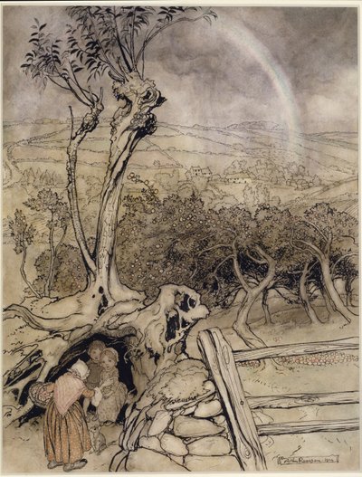 Exactly Where the Rainbow Ends by Arthur Rackham
