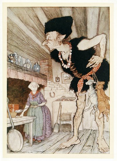 Fee-Fi-Fo-Fum, I Smell the Blood of an Englishman by Arthur Rackham