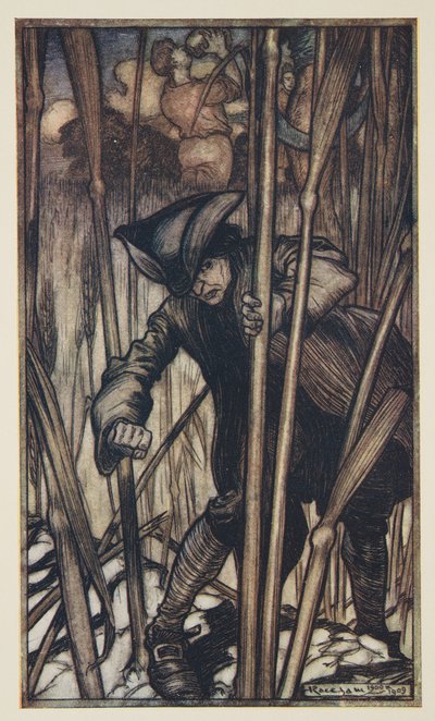 Gulliver is Struck with Fear at First Sight of The Brobdingnagian Reapers, from Gulliver