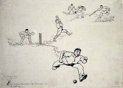 He cut, he drew, he hooked, illustration from 