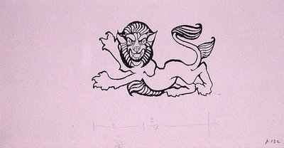 Heraldic Lion, illustration for 