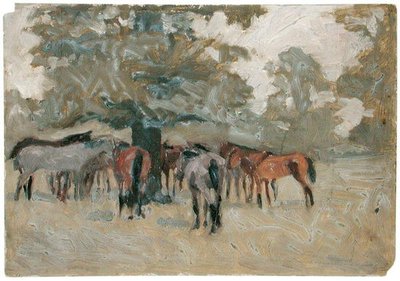 Horses Beneath a Tree by Arthur Rackham