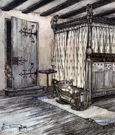 Illustration by Arthur Rackham for The Dream of a Summer Night by William Shakespeare by Arthur Rackham