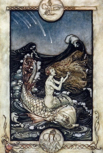 Illustration for The Dream of a Summer Night by William Shakespeare by Arthur Rackham