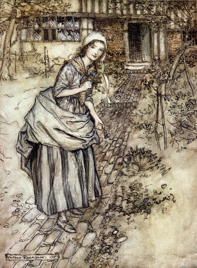 Illustration by Arthur Rackham for A Midsummer Night
