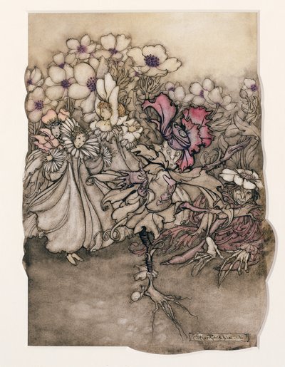 Illustration from Peter Pan in Kensington Gardens by J.M. Barrie (1860-1937) 1906 by Arthur Rackham