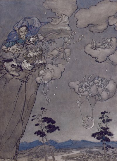 Illustration from Rip Van Winkle by Washington Irving (1783-1859) 1904 by Arthur Rackham