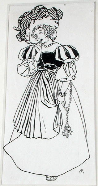 Miss Una Von-Something, illustration from 