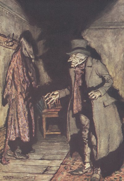 Nobody under the bed... by Arthur Rackham