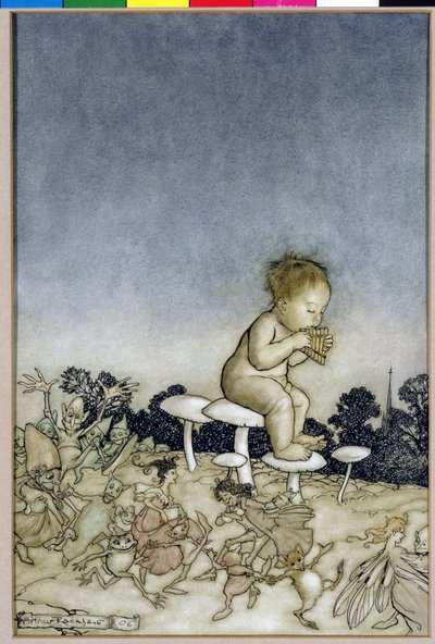 Peter Pan is the Fairies Orchestra, illustration from Peter Pan in Kensington Gardens, by J.M. Barrie, 1806 by Arthur Rackham