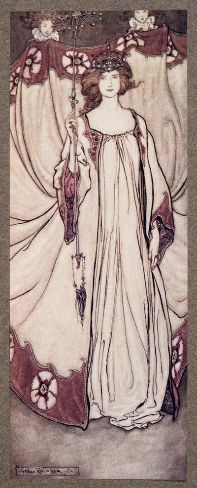 Queen Mab, Who Rules in the Gardens, from Peter Pan in Kensington Gardens by J. M. Barrie, pub. 1906 by Arthur Rackham