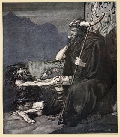 Swear to me, Hagen, my son!, illustration from 