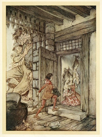 Taking the Keys of the Castle, Jack Unlocked All the Doors by Arthur Rackham