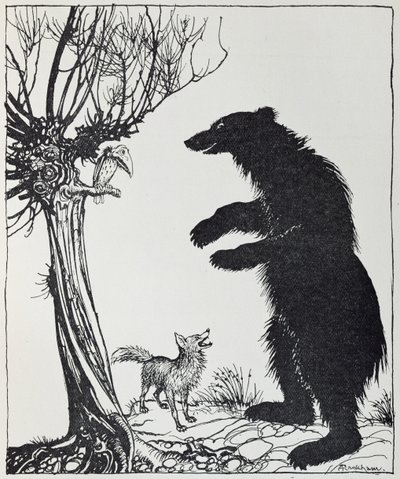 The Bear and the Fox, illustration from 