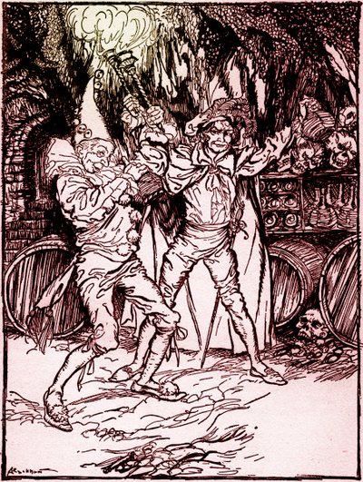 The Cask of Amontillado by Arthur Rackham