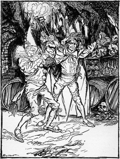 The Cask of Amontillado by Arthur Rackham