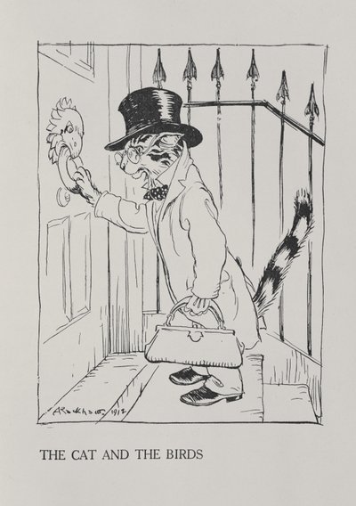 The Cat and the Birds, illustration from 