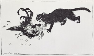 The Cat and the Cock, illustration from 