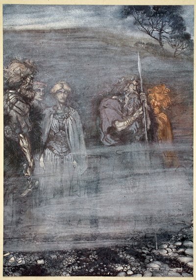 The Gods Grow Wan and Aged at the Loss of Freia by Arthur Rackham
