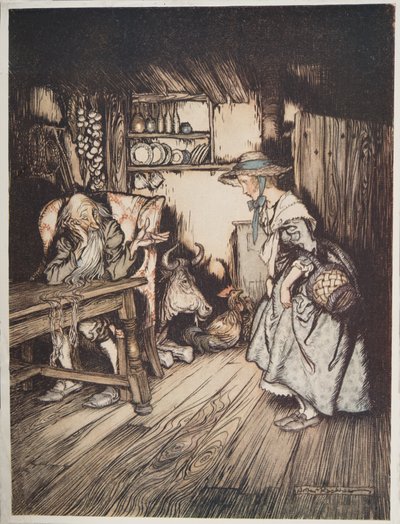 The Hut in the Forest by Arthur Rackham