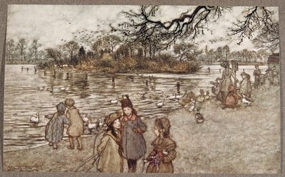 The Island on which all the birds are born that became baby boys and girls, from Peter Pan in Kensington Gardens by J.M. Barrie, pub. 1906 by Arthur Rackham