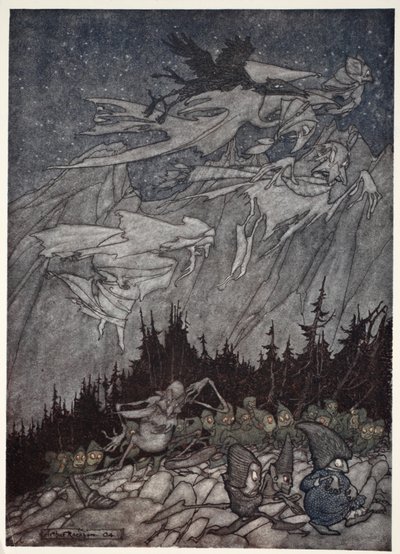 The Kaatskill mountains had always been haunted by strange beings, from Rip Van Winkle by Washington Irving by Arthur Rackham
