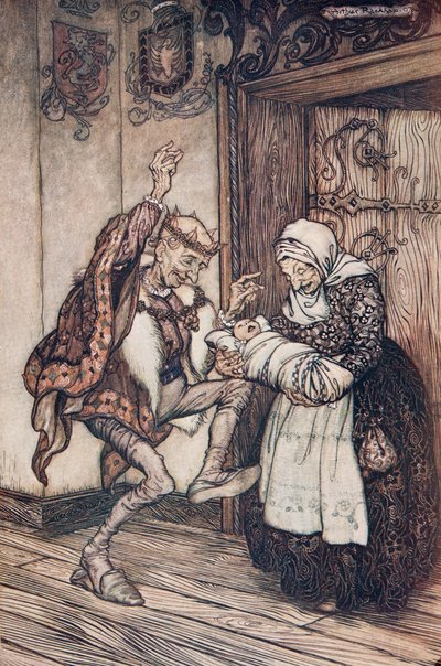 The King could not contain himself for joy by Arthur Rackham
