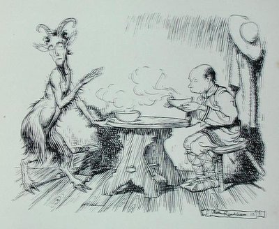 The Man and the Goat, Illustration from 