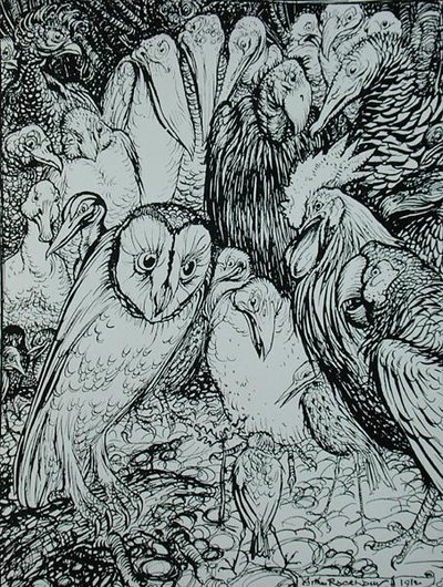 The Owl and the Birds, Illustration from 