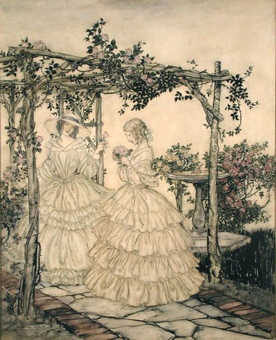 The Rose Garden by Arthur Rackham