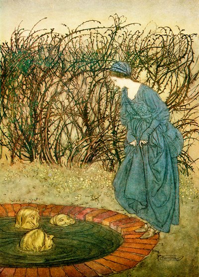 The Three Heads of the Well, from English Fairy Tales Retold by F.A. Steel, 1927 by Arthur Rackham