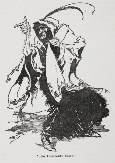 The Thirteenth Fairy from Briar Rose (Sleeping Beauty) by Arthur Rackham