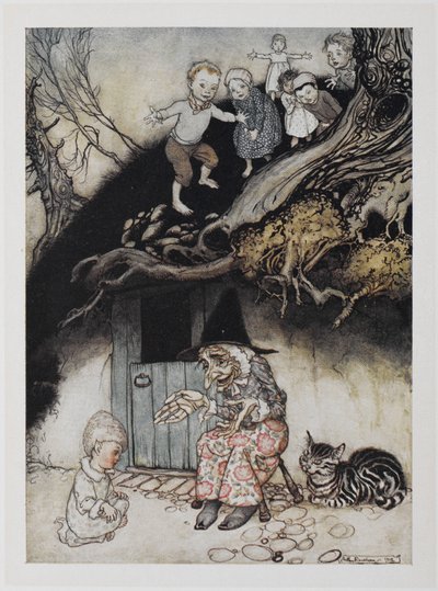 There was an old woman who lived under a hill by Arthur Rackham
