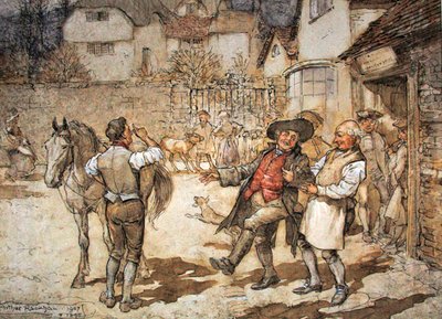 When a Sore of Ewes Had Brought in a Reasonable Profit by Arthur Rackham