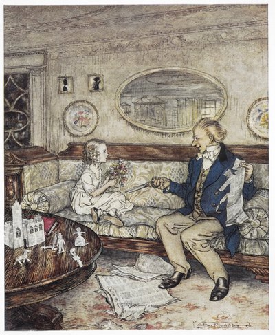 Why do my flowers look so faded today? by Arthur Rackham