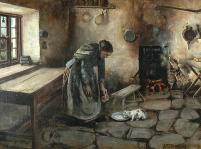 Farmhouse Interior by Arthur Rigg
