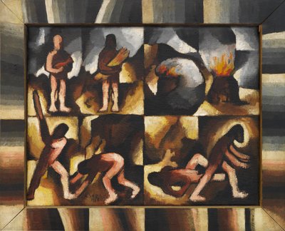 Cain and Abel Old Testament cycle, 1918 by Arthur Segal