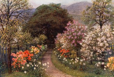 Path to the Lake at Brantwood, Lancashire by Arthur Severn