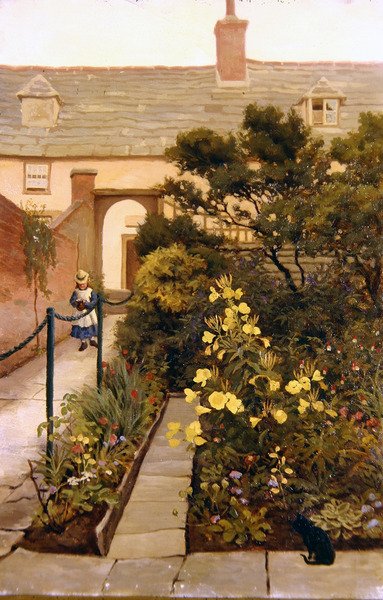 Cottage at Sunset by Arthur Temple Felix Clay